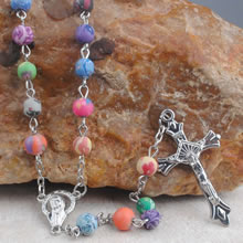 Plastic beads rosary